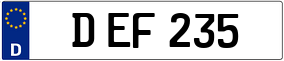 Truck License Plate